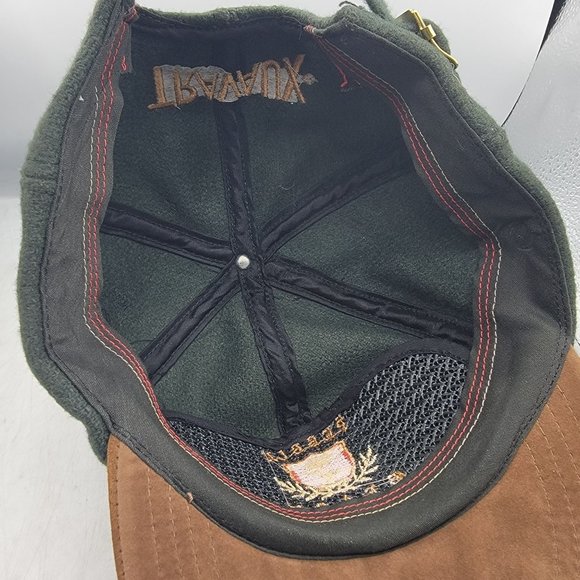 Pebble Beach Travaux Green Brown Hat Cap Adjustable Golf Outdoors Casual - Picture 7 of 8